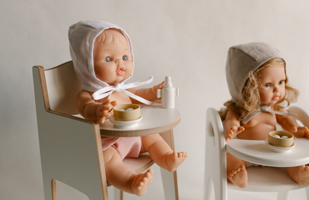 Подгузник и чепчик для кукол paola reina, minikane 34 см